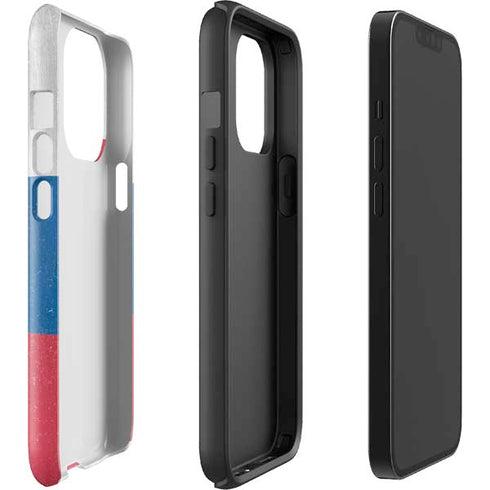 Slovakia Flag Distressed iPhone 14 Pro Impact Case